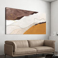 Canvas Wall Art Decor Abstract Canvas Art Wall Decor Abstract White Wall Art Prints Modern Minimalist Wall Art Decorations Brown Artwork for Walls Bedroom Office Kitchen Wall Decor 20" X 40"