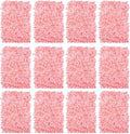 BLOSMON Flower Wall Backdrop Decor: 12 Pcs 24 x 16 Inch Blush Artificial Floral Panels for Wedding Party Baby Bridal Shower - 3D Fake Silk Hydrangea Wall Decoration