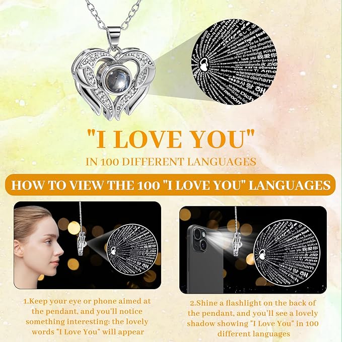 FIACO Gifts for Women Preserved Real Roses with I Love You Necklace Fresh Forever Flowers Birthday Gifts for Mom Grandma Wife Girlfriend on Anniversary Christmas Valentines Romantic Gift