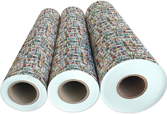 Jillson Roberts Bulk Gift Wrap, Everyday Gift Wrapping Supplies, Books, 1/2 Ream 417 feet x 30 inches