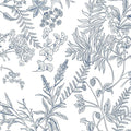 394"x17.3" Peel and Stick Wallpaper Blue and White Floral Wall Paper for Bedroom Blue Contact Paper for Cabinets Self-Adhesive Removable Wallpaper for Bathroom Kitchen Wall Decor