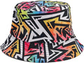 Bucket Hat for Women Men, Cotton Reversible Double Side Wear Sun Hats Beach Fisherman Hat