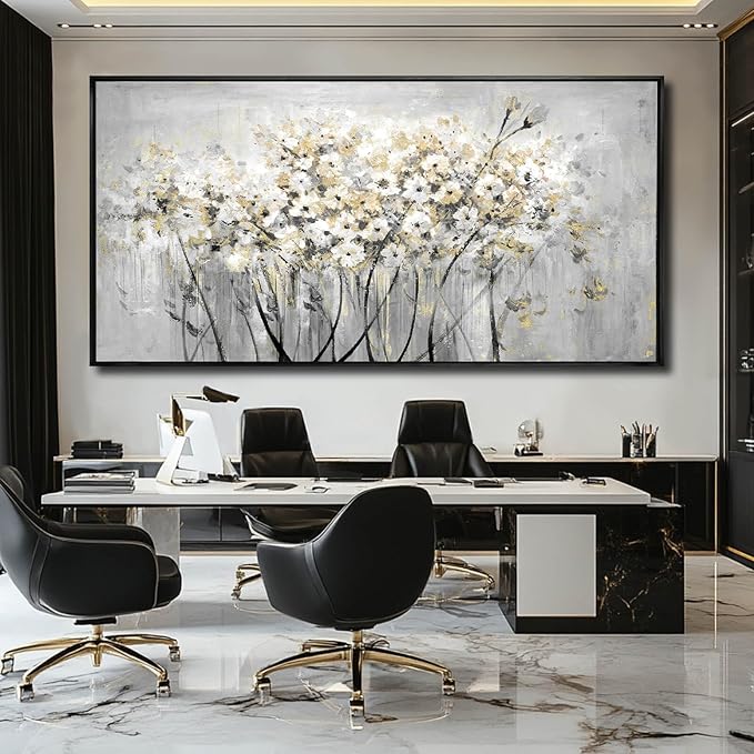 VAYIMDH Green Wall Art Flowers Wall Decor Floral Paintings Extra Large Artwork Arts Nature Pictures for Home Office 36"x70"