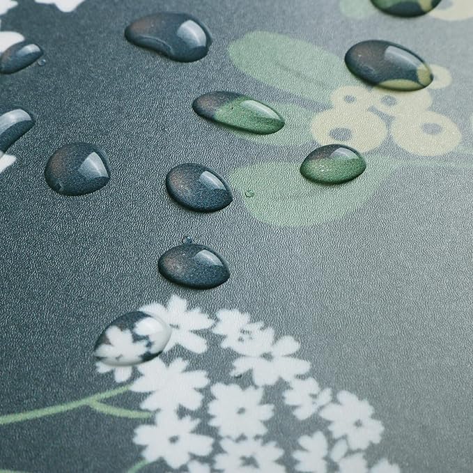 Guvana Floral Peel and Stick Wallpaper Leaf Wallpaper Green Leaves Contact Paper Vintage Flowers Self Adhesive Wall Paper for Bedroom Livering Decor 118"x16.14"