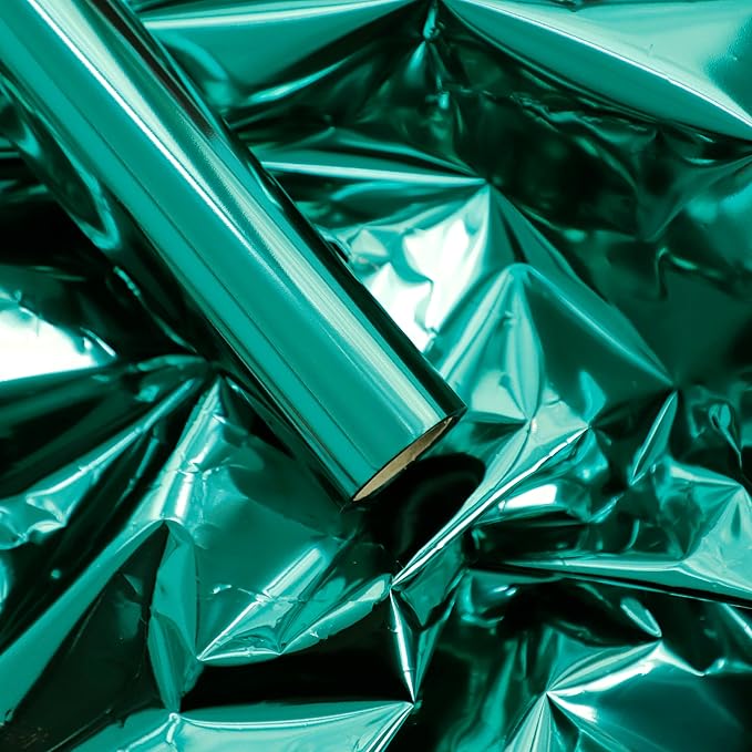 FWSA WRAPS Bright Dark Green Gift Flower Wrapping Paper Roll, Waterproof Bouquet Paper, Christmas Gift and Gift Box Wrapping Paper Wedding, Bridal Shower, Holiday DIY Craft 22x360 inches (Green)