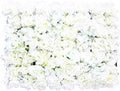 20 Pack Flowers Wall Panels Artificial Floral Wall Mat Handmade 3D Silk Rose Hydrangea Dahlia Floral Panels for Photo Background Home Party Wedding Backdrop Decoration, 24 x 16 inch (C)