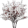 Mandy's White Artificial Baby’s Breath European Flowers 6 Bundles Silk Gypsophila with Bendable Stems for Fall Thanksgiving & Christmas Centerpiece Wedding Decor and Table Arrangements