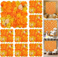 Flower Wall Backdrop 9pcs 16.5x16.5 Inch Flower Wall Decor Artificial Floral Wall Panel Ideal for Wedding Celebrations, Festive Party Birthday Backdrops and Elegant Home Decor