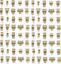 WOCRAFT 60pcs KC Gold Bails Space Beads Bracelet Charms for Jewelry Making Sets DIY Necklace Bracelet Keychain Crafting Charms Kit Craft Supplies (SN854)
