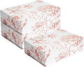 Luxury Keepsake Gift Box 3-Pack | Pink Floral Decorative Boxes with Magnetic Lids for Presents, Wedding Memory Box, and Bridal Gifts. 11.5" x 7.5" x 3.5"
