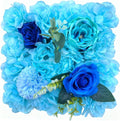 Flower Wall Backdrop, 12PCS 10.6"-15.7" Artificial Flower Wall Panel with Various Styles, 3D Floral Wall Decor for Wedding Photo Background Festive Party Home Decoration (K008, 11.8 * 11.8in)