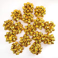 CHOIEO 15 Pcs Gift Bows Assortment, Decor for Christmas, Birthdays, Weddings, Holiday Embellishments, Presents, Wrapping Paper, Anniversaries, Baby Showers, Bridal Showers, Hanukkah (Dazzel Gold)