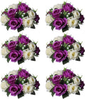 Sziqiqi Artificial Flowers Silk Rose Flowers for Wedding Centerpiece Party Birthday Anniversary Floral Arrangement Decorations