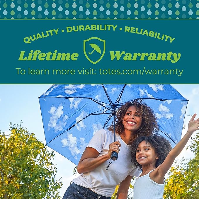 Totes Reverse Close Folding Inbrella with Auto Open Close and Compact