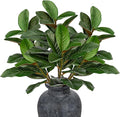 Briful Artificial Magnolia Leaves Stems 3PCS 29.1" Faux Magnolia Branches Fake Greenery Stems for Tall Vase Floral Arrangement Wedding Bouquet Centerpiece Rustic Home Decoration