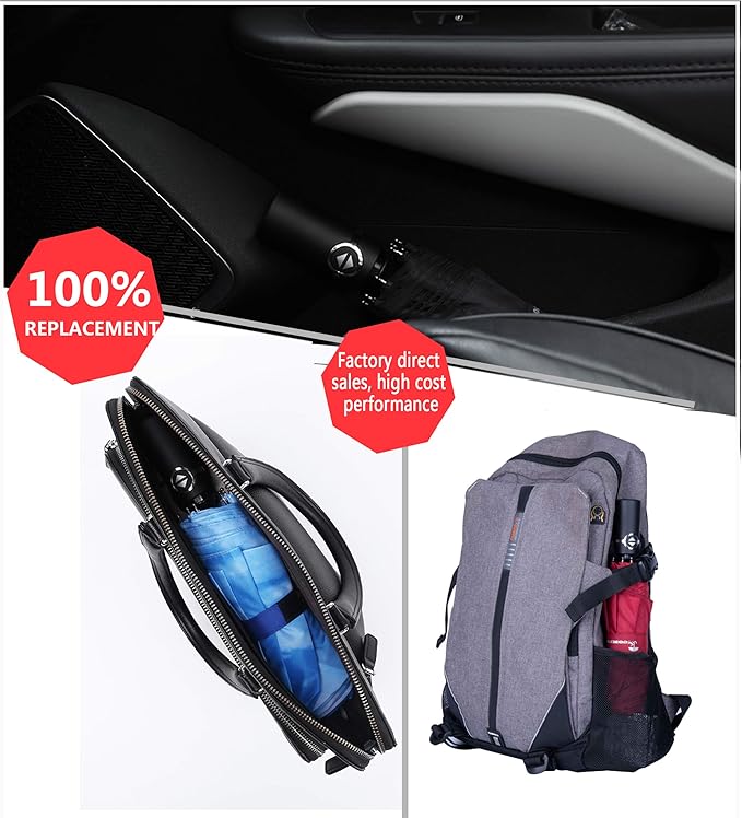 SY COMPACT Travel Umbrella - Windproof Automatic Compact Umbrella, Lightweight Waterproof Design for Backpack, Car & Purse