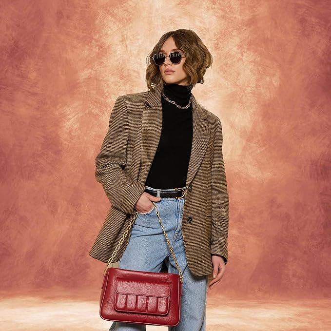 Abstract Professional Photography Backdrop for Portrait Photo Props Booth Background Photoshoot Studio with Polyester Fabric Roller Pocket on Top(8x10ft,Brick Red,No Stand)