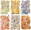 TIAMECH Greek Mythology PET Stickers - 90 Pcs Goddess Sea Sun God Legend Design, Waterproof Sticker for Journaling & Scrapbooking, Junk Journal Supplies, Ephemera & DIY Crafts
