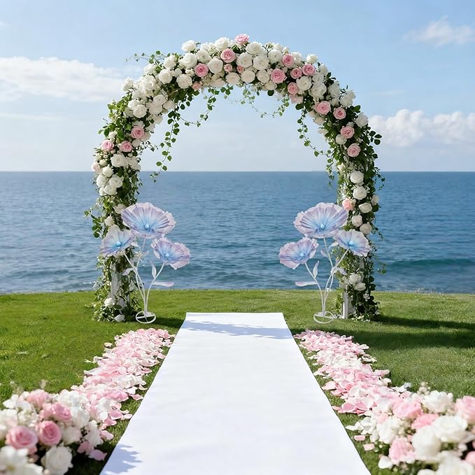 Giant Flowers for Decoration, 5.58 ft Artificial Silk Flower for Wedding Birthday Baby Shower Christmas Party Banquet Background Decor, Home Décor Backdrop Hotel Shop Display Props, Blue Purple