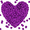 1000Pieces Rose Petals, Artificial Flower Petals Fake Rose Petals Silk Red Rose Petals for Romantic Night,Wedding,Proposal Anniversary Flower Decorations (Deep Purple)