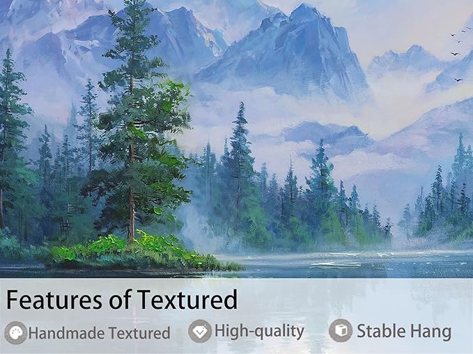 Ardemy Large Landscape Wall Art Nature Canvas Textured Forest Scenery Pictures Wall Decor Living Room Paintings Artwork Bedroom Home Office, 58"x29"