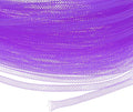 Mesh Tube Ribbon 45 Yards, 4mm Elastic Fabric Ribbons Mesh Tubing for Crafts/Gift Wrapping/Flower Bouquets/Wedding/Birthday/Holiday/Wreaths Christmas/Decoration[Violet]
