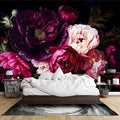 Wall Mural Peel and Stick Vintage Floral Mural- Thick Canvas Waterproof Wallpaper Art for Living Room Bedroom, Large Self-Adhesive Decor (Color-9, 118×82 inch)