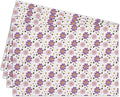 Cotton Linen Waterproof Placemats Set of 4, Purple Floral Dining Mat Table Mats Decor Fabric for Kitchen Dinner Coffee Shop Table, Outdoor/Indoor Washable Wipeable Placemat -N031