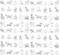 WOCRAFT 60pcs Bright Silver Dogs Bracelet Charms for Jewelry Making Sets DIY Necklace Bracelet Keychain Crafting Charms Kit Craft Supplies (SN861)