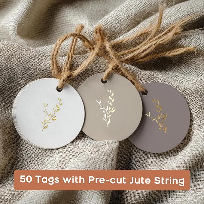 Floral Thank You Gift Tags with String Attached, Small Thank You for Celebrating with Us Gift Bag Tags for Presents and Personalized Party Favors - Baby Shower, Wedding, Bridal Shower, Birthday