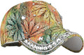 Bling Baseball Caps for Women, Rhinestone Summer Flower Baseball Hat, Adjustable Spring Fall Denim Sequin Jean Hat
