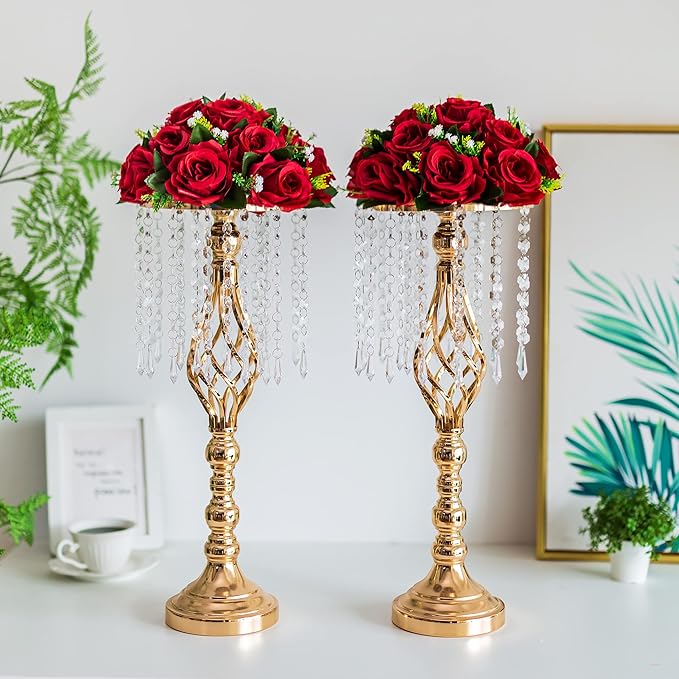 Flower Centerpieces for Wedding Tables: Wedding Table Decorations Crimson Flower Balls Centerpieces for Engagement Cerebration Party Center Pieces 6 Packs
