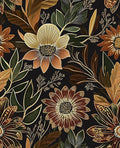 Boho Wallpaper Peel and Stick Dark Floral Wallpaper for Cabinet Vintage Contact Paper Waterproof Self Adhesive Removable Modern Wall Paper for Bedroom Stair Bathroom 17.5in x393in