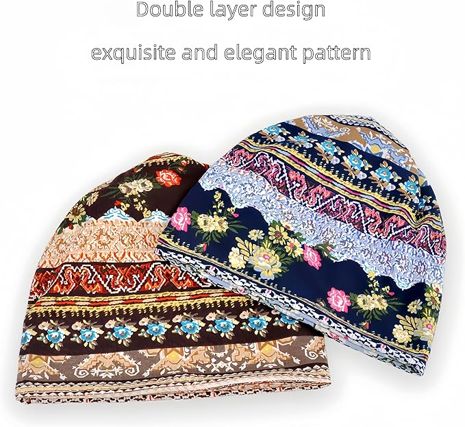 Women's Slouchy Beanie Hat Chemo Caps Cancer Headwear Hats Turban Baggy Sleeping Cap Boho Hats