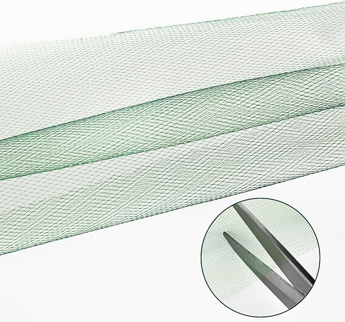 Forest Green Tulle Mesh Ribbon 6 Inch x 100 Yards(300ft) Netting Spool Fabric Ribbon Ideal for Tutu Skirt Art Gift Wrapping Flower Bouquet Crafts Weddings Floral Arrangements