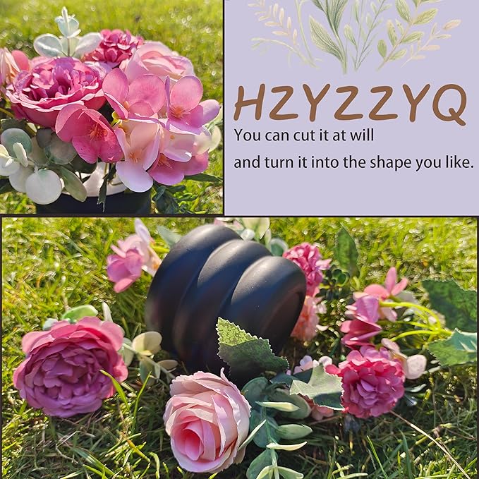 4 Pack Artificial Peony Flowers, Silk Peonies Flowers Fake Peonies Artificial Flowers Peonies Hydrangea Bouquet for Centerpiece Table Wedding Party Home Decor(Rose + Pink)