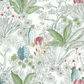 Erfoni 17.7x236.2inch Floral Peel and Stick Wallpaper - Flower Vintage Green Leaf Contact Paper - Self Adhesive DIY Removable Wall Covering for Home