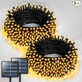 JMEXSUSS 2 Pack Solar Christmas Lights Outdoor, Total 400 LED 151FT Solar String Lights Outdoor Waterproof, 8 Modes Warm White Christmas Light for Outside Patio Yard Tree Garden Xmas Decorations