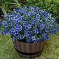 20 Bundles Artificial Flowers for Outdoor Fake Plants for Spring Decoration,Faux Eucalyptus Flowers for Planter UV Resistant Lifelike for Home Porch Garden（Blue）
