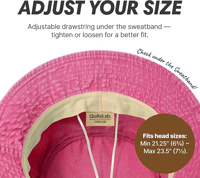Hot Summer Bucket Hat - Trendy Cotton Sun Hat for Beach, Golf, Fishing - Fun Outdoor Vacation Boonie for Men and Women
