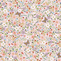 Jillson Roberts Bulk Gift Wrap, Everyday Gift Wrapping Supplies, Delicate Floral 1/2 Ream 417 feet x 24 inches