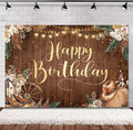 SVBright Western Cowgirl Birthday Backdrop 5Wx3H West Rustic Wooden Boho Pampas Grass Country Wild Flower Retro Boots Hat Farmhouse Floral Decorations Photography Background Banner Photo Booth Studio