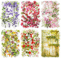 Floral Vine PET Stickers – 60PCS Vintage Botanical Design, Waterproof & Pre-Cut, Large Size for Journals, Junk Journals, Scrapbooking, and Craft