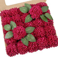 Artificial Flowers, 100pcs Artificial Rose for DIY Wedding Bouquets Centerpieces Arrangements, Hot Pink Dahlia Flowers with Stems for Bridal Shower Party Decoration