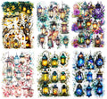 90PCS Firefly Lamp PET Stickers, Fairy Tale Lantern Stickers for Scrapbooking, Journaling and DIY Crafts