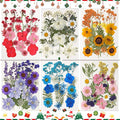 CONVELIFE Dried Flowers for Resin, 103pcs Natural Flowers and Leaves Compressed, Vacuum Packed DIY Pressed Flowers for Epoxy, Jewelry, Candles, Soap, Nail Production