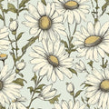 Boho Wallpaper Peel and Stick Daisy Floral Wallpaper 17.5in x 9.8ft Vintage Leaf Contact Paper Vinyl Self Adhesive Removable Modern Floral Wall Paper for Bedroom Walls Cabinet Drawer