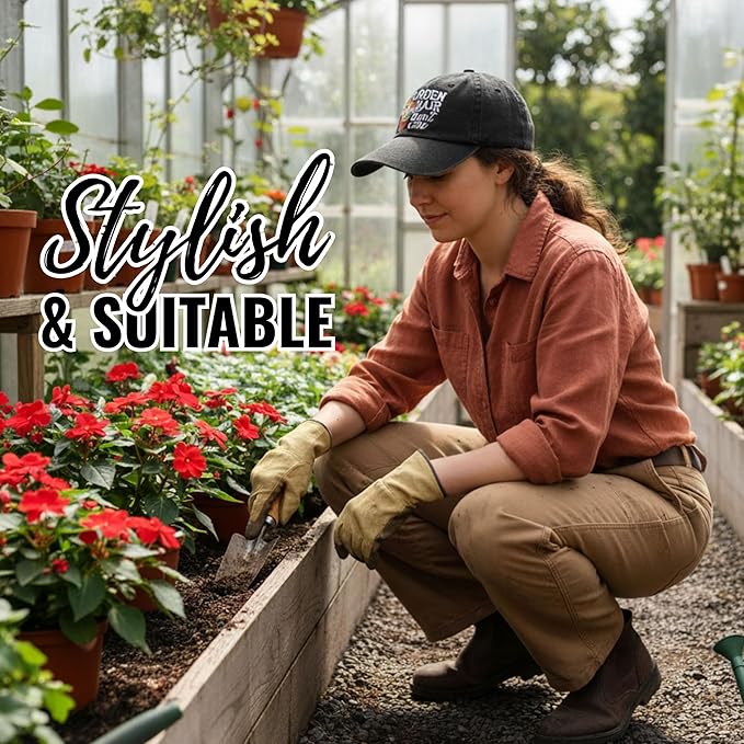 InnoBeta Gardening Gifts Cap for Women, Plant Lovers, Plant Lady Gardeners, Cool Unique Garden Adjustable Embroidered Hat
