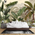Wall Mural Peel and Stick Vintage Floral Mural- Thick Canvas Waterproof Wallpaper Art for Living Room Bedroom, Large Self-Adhesive Decor (Color-5, 137×98 inch)