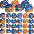 24 Pcs Dart Party Favors Gift Boxes Goodie Candy Treat Cookie Boxes Halloween Candy Containers with Handles for Dart Gun Theme Birthday Party Gift Wrapping